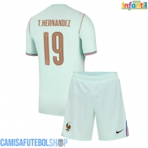 Camisa de time de futebol França Theo Hernandez #19 Replicas 2º Equipamento Infantil Mundo 2026 Manga Curta (+ Calças curtas)